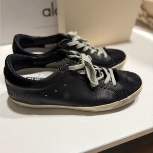 Golden Goose Black Leather Sneakers
